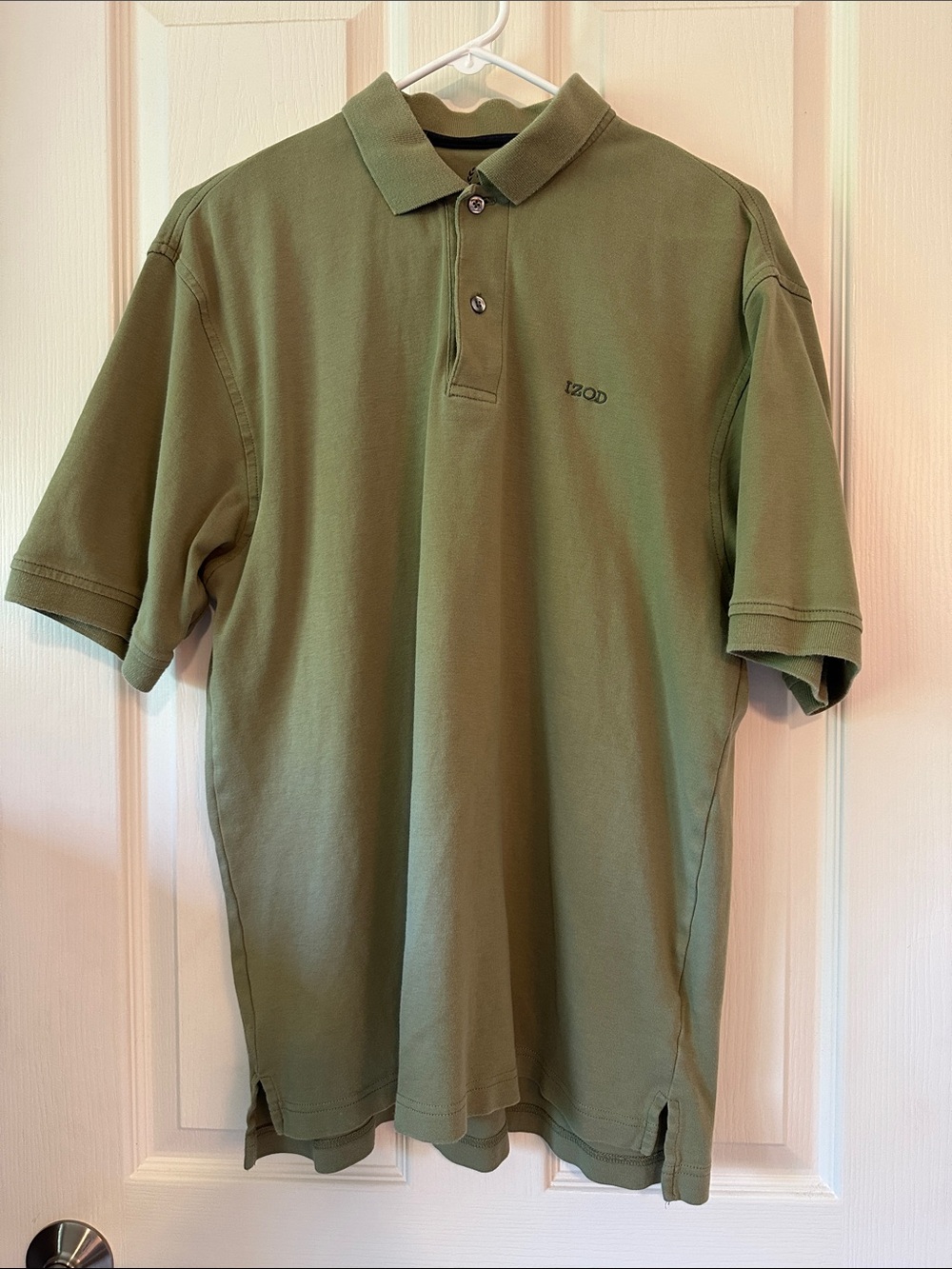 🔥 4/$45 🔥IZOD Men's Olive Polo Shirt with Embroidered Logo